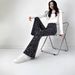 Leopard Print Flare Pants – High-Waisted Stretchy Bell Bottom Pants For Women (Coffee/Gray, M-XXL)_ecoleips.com