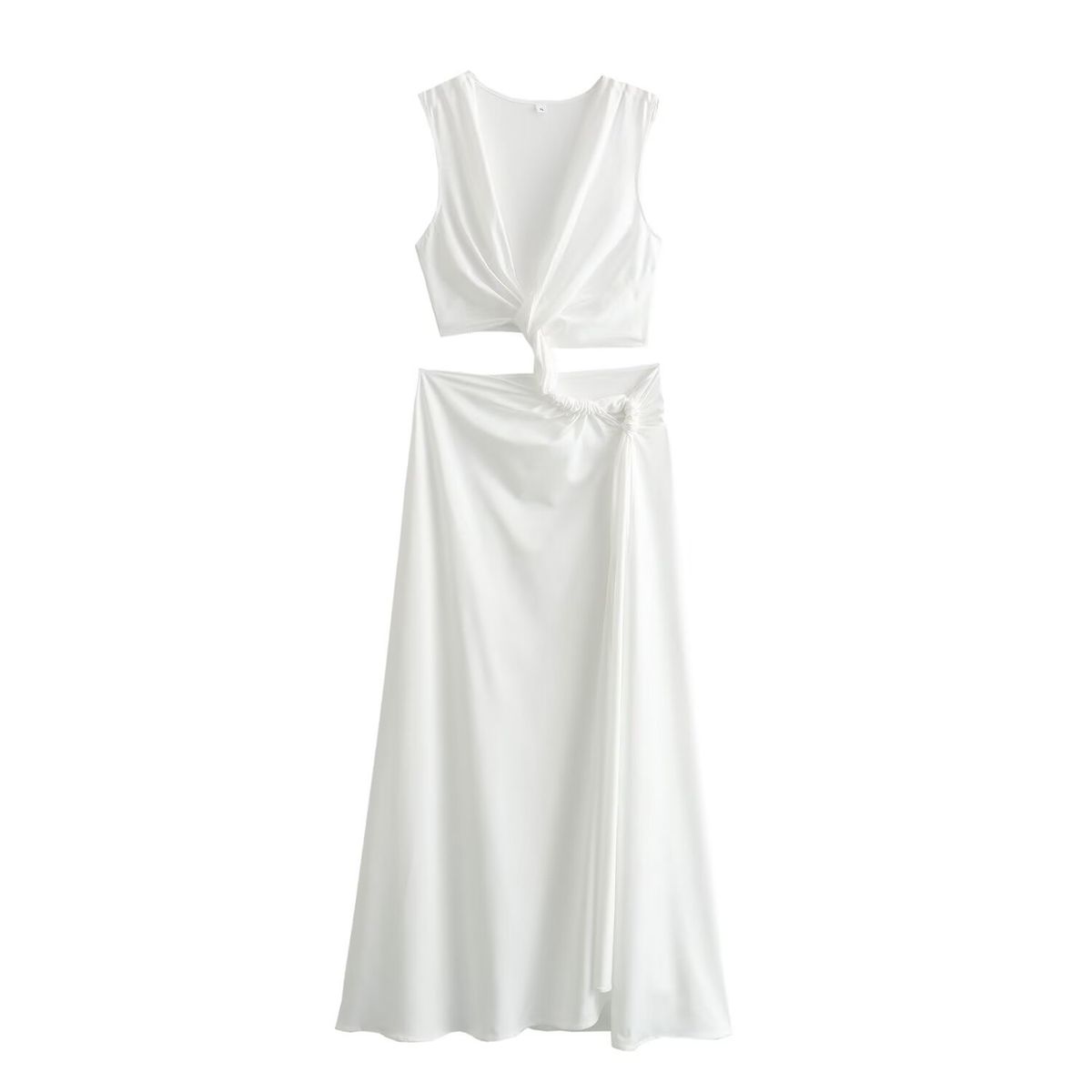 Women's clothing style summer new cross-border women's fashion V-neck sexy hollow slim hip evening dress_ecoleips.com