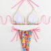 New European And American Cross-border Sexy Bikini Women, Lace-up Printed Two-piece Swimsuit For Foreign Trade, Hot_ecoleips.com