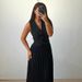 Women's Clothing Summer Sleeveless Vest Heavy Half Length Pleated Long Sleeved High End Two Piece Suit_ecoleips.com
