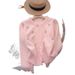 Women's Light Blue Cherry Embroidery Knit Cardigan, Long Sleeve Crew Neck Pearl Button Sweater, Soft Fuzzy Casual Daily Wear Cropped Knitwear For Euro_ecoleips.com