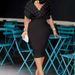 Women's Clothing Fashion Dress Popular Solid Color Tube Top V Neck Half Sleeve Back Zipper Bubble Beads Dress_ecoleips.com