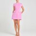 Women's Clothing Slim Round Neck Nail Beaded Short Skirt Dress_ecoleips.com
