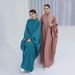 Women's Clothing Long Swing Solid Color Robe Dress_ecoleips.com