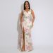 Women's Clothing Sexy Suspender V Neck High Slit Sequin Dress Velvet Beaded Print Long Skirt For Women_ecoleips.com