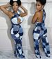 Women’s Clothing New Style Plaid Street Fashion Loose Digital Printing Sexy Jumpsuit_ecoleips.com