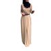 Women's Clothing Dress Middle Eastern Long Sleeved Solid Color Large Size Robe Muslim Abaya_ecoleips.com