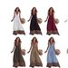 Bohemian Beach V-Neck Leopard Print Sleeveless Sundress With Patchwork Design - Flowy A-Line Maxi Dress For Women_ecoleips.com