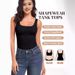 Seamless Square-Neck Compression Cami – Tummy Control Slimming Tank Top (8 Colors, Breathable & Sculpting)_ecoleips.com
