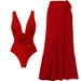 Women's Clothing One Piece Swimsuit Women's Tight Fitting Slim Retro Swimsuit Sexy Belly Covering Suit_ecoleips.com
