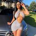 2024 New Spring Fashion Sexy Backless Halter Hollow Out Dress For Women Wholesale_ecoleips.com