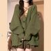K Women's New Knitted Cardigan With A Loose, Lazy Feel And An Open Collar. No Bags Or Other Accessories_ecoleips.com