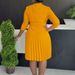 European And American Women's Clothing Winter Suit Collar Shirt Large Size Fashionable And Elegant Pleated Dress_ecoleips.com