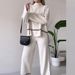 Women's Clothing Solid Color Casual Tops Loose And Comfortable Design Slightly Flared Trousers Suit For Women_ecoleips.com