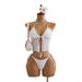 Lace Two Piece Halter Bikini European American Style Straps Push up Look Beach Swimsuit Women 2026 Cross Border_ecoleips.com