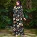 Women's Fashion Print Dress Autumn New Style Foreign Trade Clothing_ecoleips.com