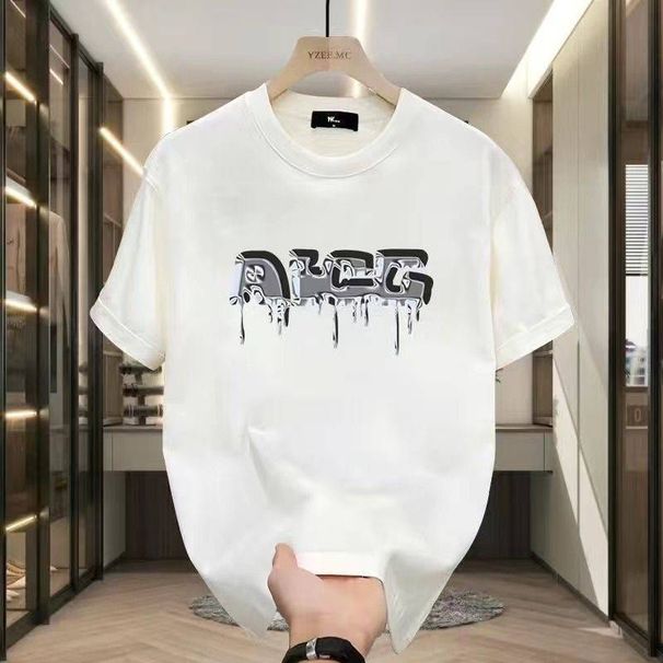 2025 summer loose men and women pullover 100% cotton short sleeve T-shirt_ecoleips.com