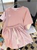 Women's Clothing Summer Short Sleeved Shorts Suit Two Piece Casual Sports Suit For Women Summer Loose Can Be Worn Outside Shopping_ecoleips.com