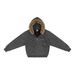 Women's Striped Hooded Zip-Up Sweatshirt – Detachable Faux Fur Trim, Lightweight & Fleece-Lined Options, Oversized Streetwear Style_ecoleips.com