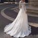 Elegant Off-Shoulder Long-Sleeve Wedding Dress With Sheer Lace & Open Back – Boho Bridal Gown For Destination Weddings ( XS-XXXL)_ecoleips.com