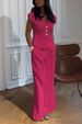 Women's Clothing Casual High End Suit V Neck Cap Sleeve Two Piece Suit_ecoleips.com