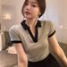 2025 Summer New Top Short Ins Trendy Design Sense Niche Sweet And Spicy Style Pure Desire Spice Girl Short-sleeved T-shirt Women_ecoleips.com