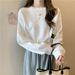 Women's Short Sweatshirt Autumn, Korean Loose And Thin, High-waisted, Cropped, Versatile Top, Trendy Ins Style,_ecoleips.com