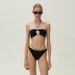 Women's Clothing New Split Swimsuit Women's Sexy Neck Tie Chiffon Wrap Skirt Three-piece Suit_ecoleips.com