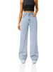 Women's Clothing Casual Straight Jeans Slightly Flared Elastic Waist Denim Jeans_ecoleips.com