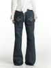 Women's Clothing Bohemian Style Jeans Gemstone Totem Print Fashion Solid Color Denim Subculture Pants_ecoleips.com