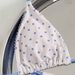Blue Polka Dot Bikini Set Women's Two-Piece Swimsuit with Adjustable Straps Soft Summer Beach Swimwear_ecoleips.com
