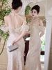 Champagne Mermaid Evening Gown For Women, Elegant Long Formal Dress For Birthday Party, Prom, Engagement, Cocktail_ecoleips.com