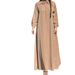 Modest Abaya Dress Oversized Shirt Dress For Women Trendy Long Sleeve Button Down Tunic Dress With Belt – Polyester A-Line Maxi Dress_ecoleips.com