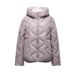 Short 2025 New Fashionable Glossy Slim Lightweight Hooded Coat Women's Cotton Padded Jacket_ecoleips.com