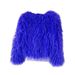 Women’s Faux Fox Fur Cropped Jacket – Ethical Fluffy Coat With Plush Collar | Winter Warm Vegan Outerwear For Casual & Night Out_ecoleips.com