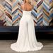 K Women's Hanging Neck Three-dimensional Flower Solid Color Wide Leg Plus Size Jumpsuit_ecoleips.com