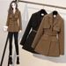 Plus Size Women's Longline Blazer Jacket | Trendy Fall Winter Oversized Slimming Office Coat With Pockets_ecoleips.com