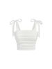 Sexy Bow Tie Sleeveless Camisole Top for Women European And American Style Slim Fit Sweet Vest Top_ecoleips.com
