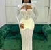 Women's Clothing New Half High Collar Lace Up Hollow Low Cut Sexy Hip Wrapped Long Sleeved Dress Evening Dress_ecoleips.com