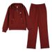 Sportswear For Women, Autumn Winter 2025 New Fashion Loose Age-Reducing Mom Sweatshirt Casual Two-Piece Set_ecoleips.com