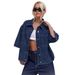 Retro Denim Shorts Set – Vintage Floral Embroidery Cropped Jacket & High-Waist Distressed Shorts (S-2XL, Coordinated Outfit)_ecoleips.com