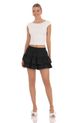 K Women's Sporty And Fashionable Skirt With Adjustable Lace Up, Anti Glare High Waisted Elastic Pants Skirt_ecoleips.com