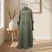 Minimalist Solid Color Hooded Dress For Women_ecoleips.com