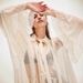 Women's Unique Print Irregular Shirt European American Style Extra Large Hem Tie Belt Lantern Sleeve Top_ecoleips.com