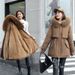 Women's Winter Parka Coat With Faux Fur Hood, Loose Fit Long Jacket, Warm Quilted Puffer Outerwear For Casual & Commute_ecoleips.com