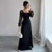 Cross-border European American Elegant And Sophisticated Long-sleeve Dress For Women 2026 Lace Patchwork_ecoleips.com
