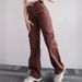 K New Versatile Casual Pants Mid-Waist 3D Pocket Long Trousers High-Waisted Workwear Pants_ecoleips.com