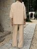 Women's Clothing Elegant Long Sleeved Top Set For Women Versatile Long-Sleeved Top Set Offers Comfort Spring Summer Two Piece Set_ecoleips.com