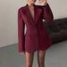 Elegant Women's Blazer For Business Casual & Office Wear, Autumn Slim Fit Polyester Jacket With Pockets_ecoleips.com
