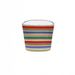 2025 European And American Cross-border Summer New Women's Versatile Rainbow Stripe Printed Waist-cinching Short Top_ecoleips.com